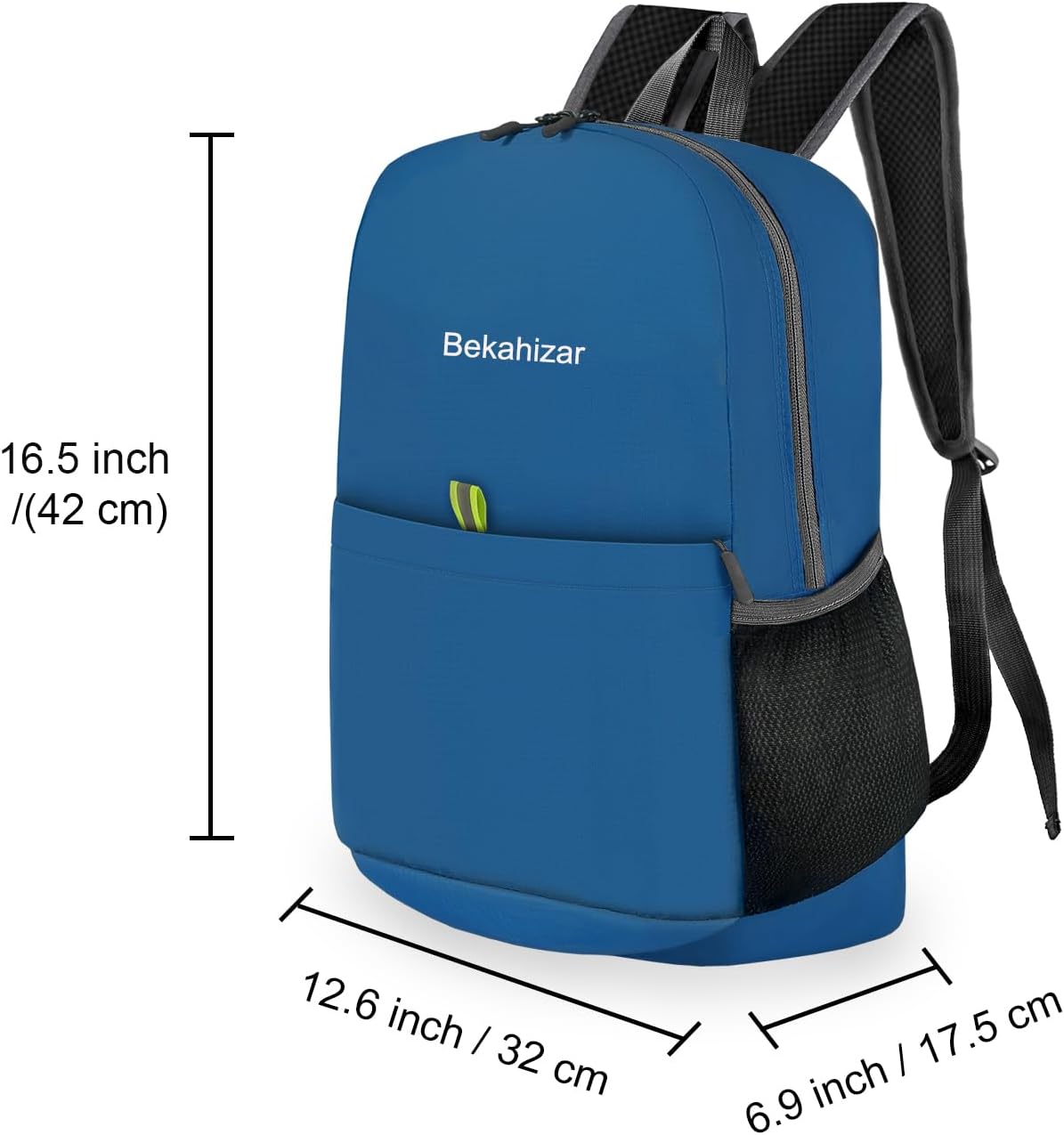 Detalle 2 de Bekahizar Small Rucksack 15L Packable Backpack: Ultra-light Daypack for Everyday Adventures