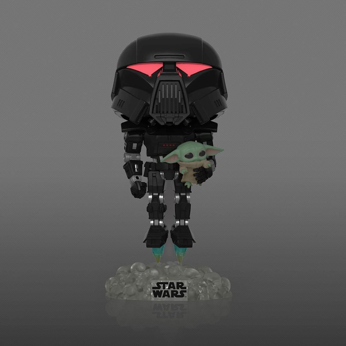Detalle 2 de Funko POP! スター・ウォーズ:マンダロリアン ダーク・トルーパー&グローグ #488 暗闇で光る限定フィギュア
