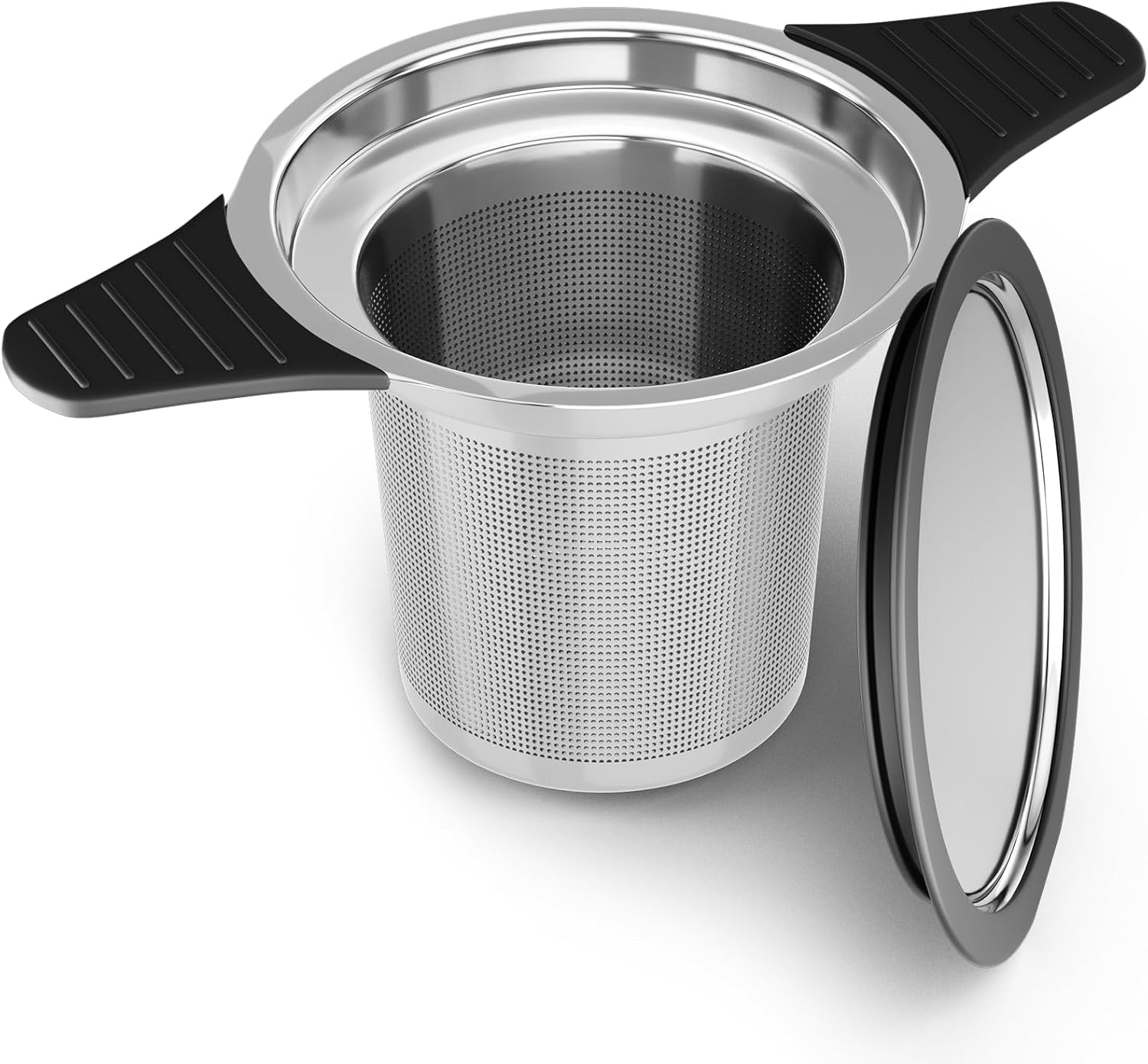 Reinmoson Large Tea Strainers & Filters for Loose Tea – 304 Stainless Steel, Extra Fine Mesh, 10-Teaspoon Capacity