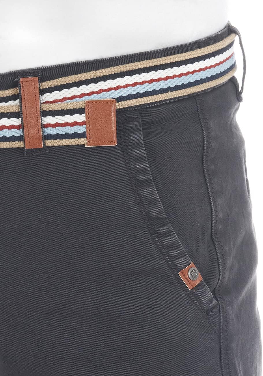Thumbnail 4 de riverso Kurze Hosen Herren Chino Shorts mit Gürtel – Regular Fit, knielang