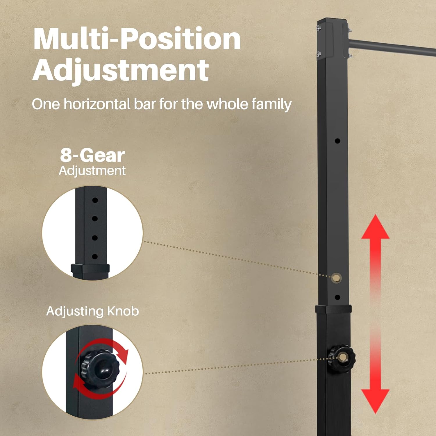 Detalle 1 de Bongkim pull-up station, 330 lb capacity