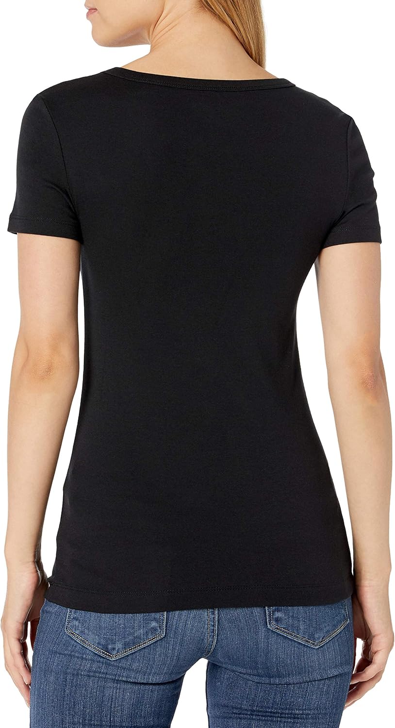Thumbnail 2 de Amazon Essentials Damen Kurzarm T-Shirt Rundhals Slim Fit – Baumwolle-Modal-Microrib