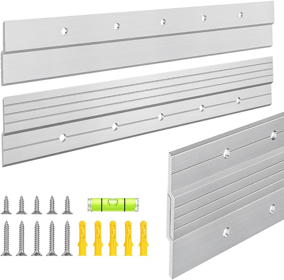 Detalle 2 de Ainiv aluminiowy wieszak francuski Z 30 cm, srebrny, nośność do 36 kg