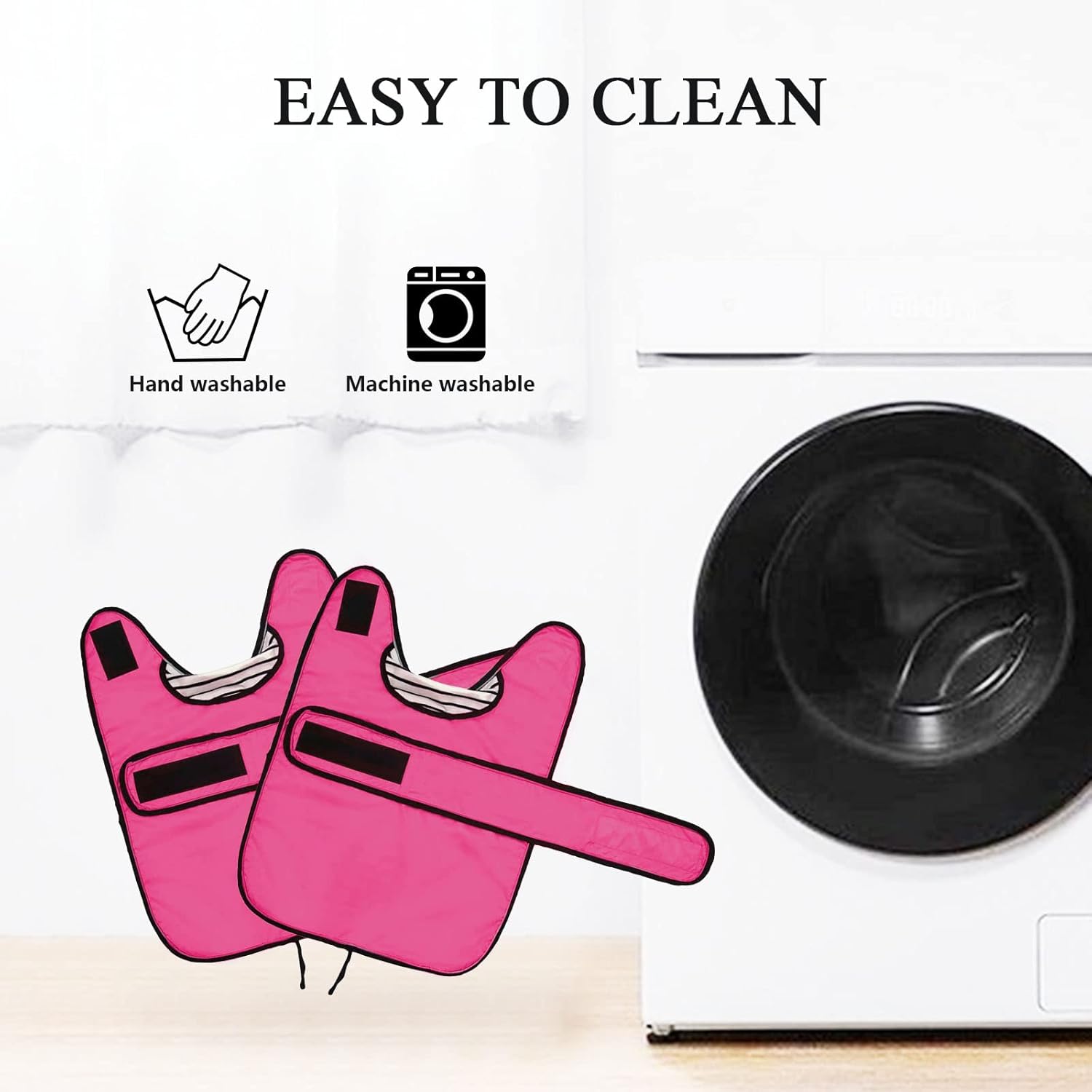 Thumbnail 5 de Morezi Dachshund coat for miniature dachshunds – pink waterproof rain coat with reflective stripe (XSmall)