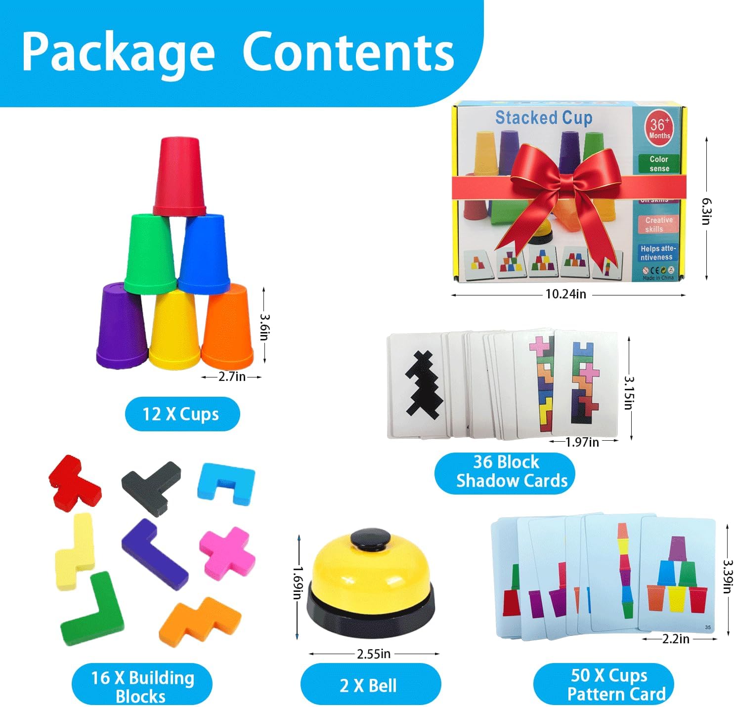 Thumbnail 2 de JUJOYYS Cup Stacking Game Set