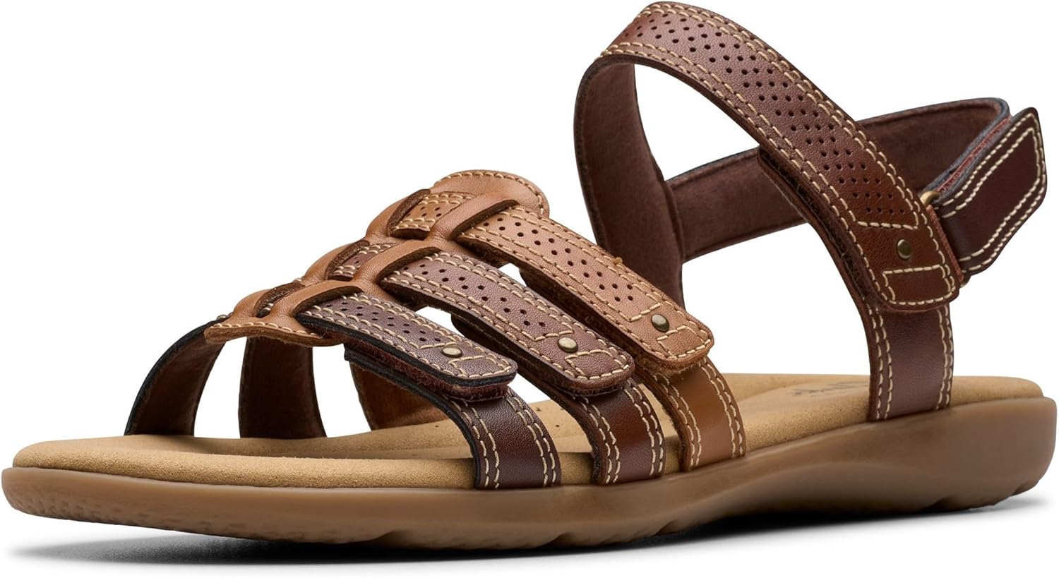 Thumbnail 1 de Clarks Elizabelle Kay Sandale plate femme en textile lisse