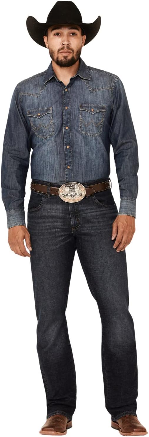 Detalle de Wrangler Men's Retro Limited Edition Relaxed Fit Boot Cut Jean