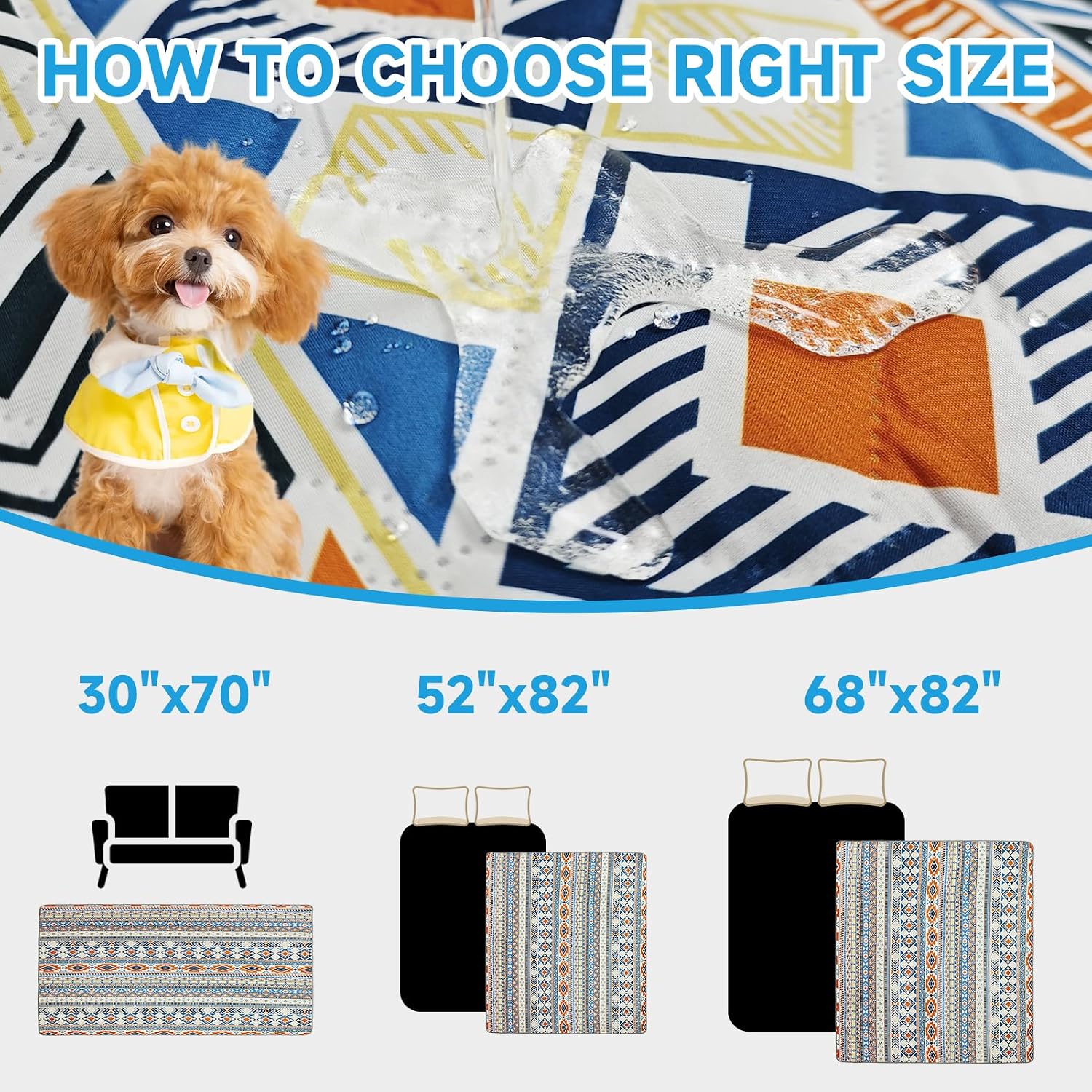 Thumbnail 5 de YOSEPATI 100% Double-Sided Waterproof Dog Blanket