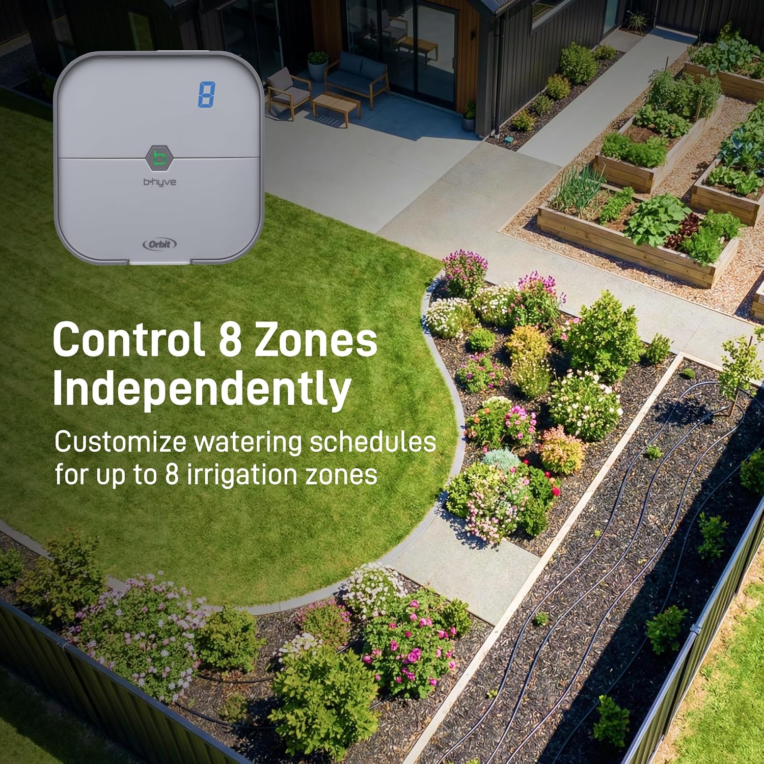 Detalle de Orbit smart sprinkler controller, 8-zone