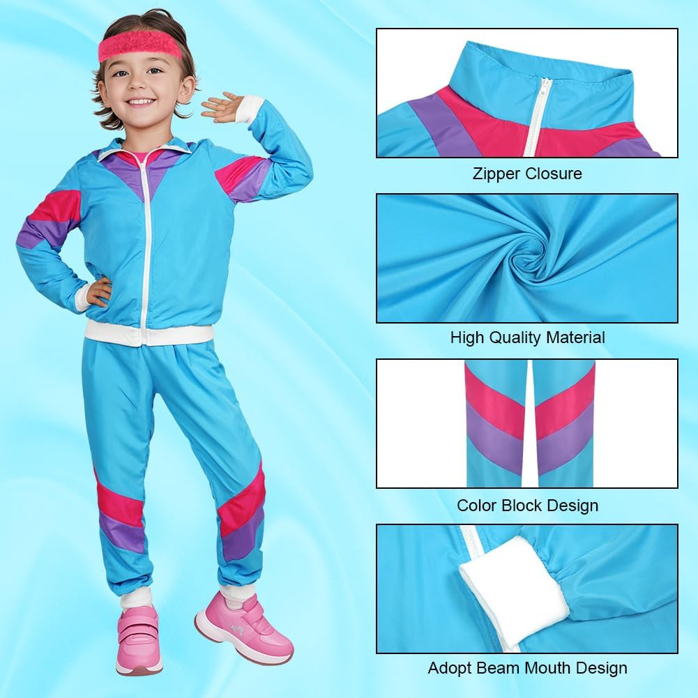 Detalle de AYBUY 80er/90er Kinder Outfit 5-teilig