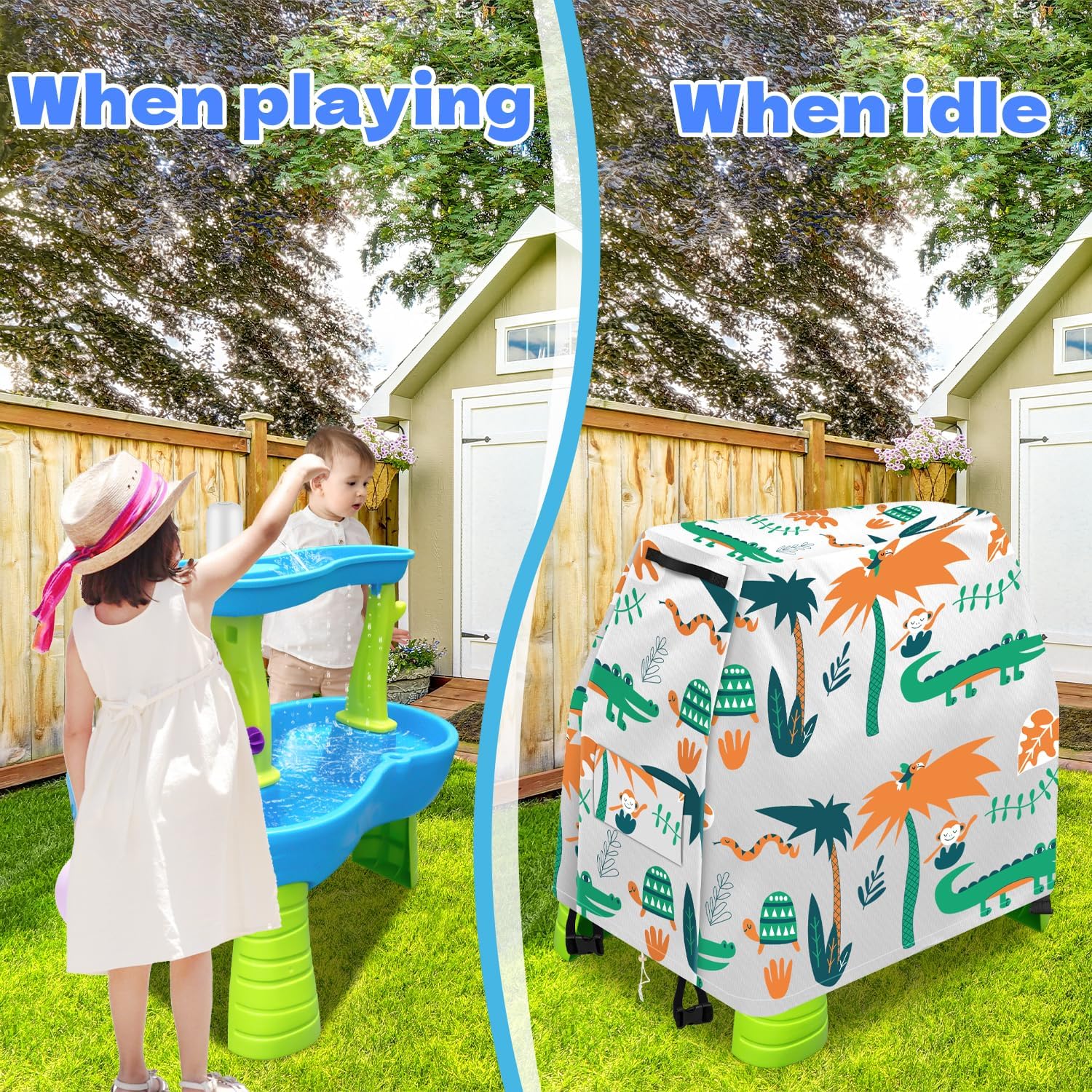 Thumbnail 6 de Intoypad Kids Water Table Cover for Step2 Rain Showers Water Table