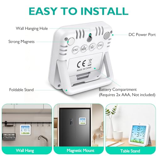 Thumbnail 6 de LUM9EX8 Wireless Fridge Freezer Thermometer with Alarm and Dual Sensors
