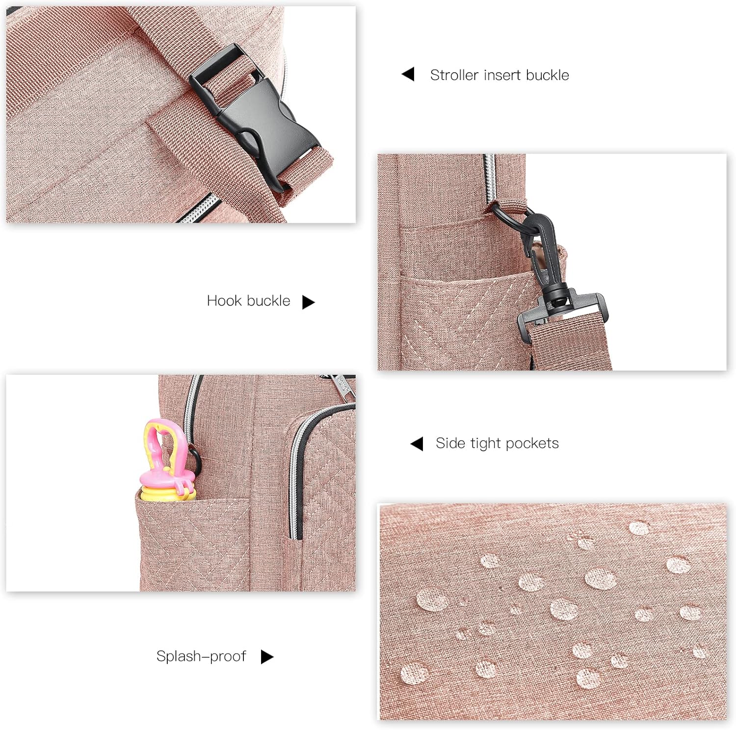 Thumbnail 6 de Kono Baby Changing Bag: Multifunction Nappy Bag with Insulated Pockets and Pram Straps