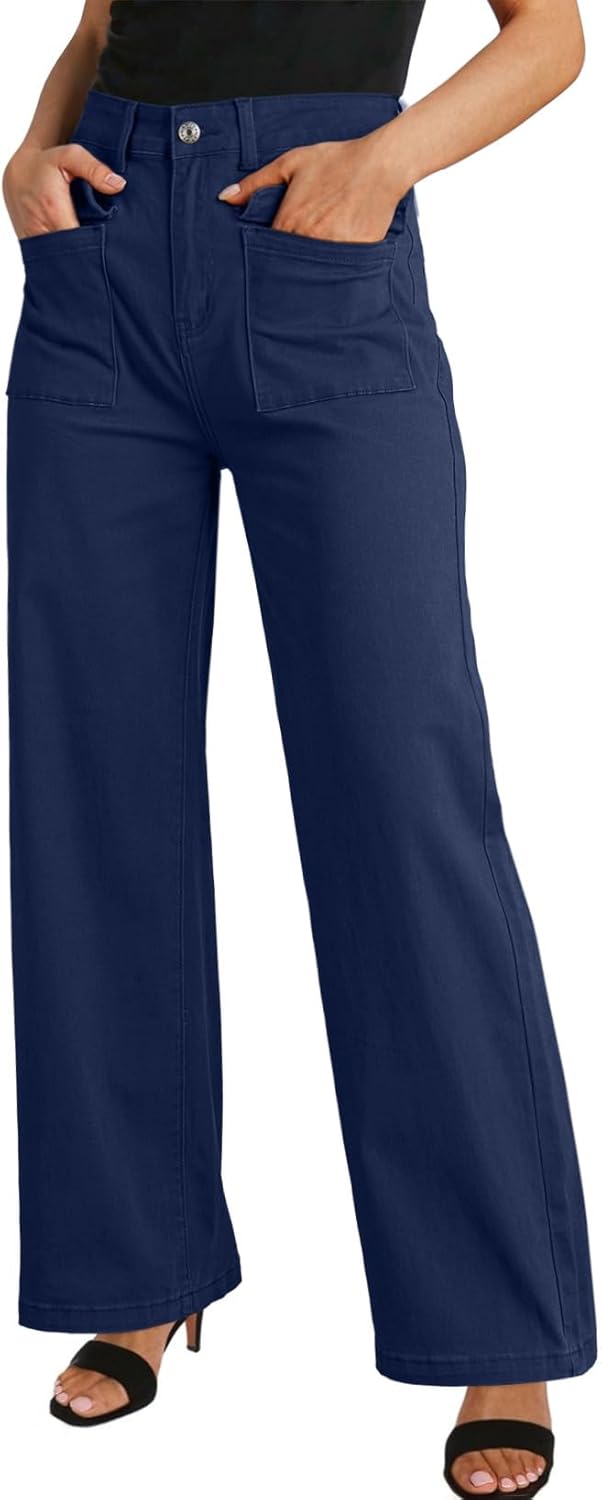 Thumbnail 3 de Dokotoo Women's Cargo Baggy Wide Leg High Waist Casual Stretch Pants