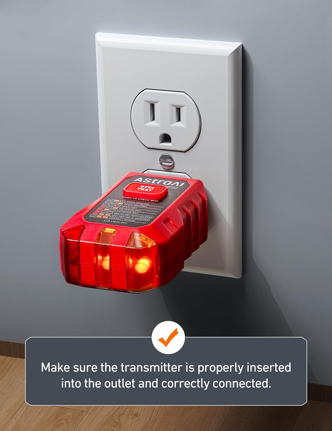 Thumbnail 4 de AstroAI Circuit Breaker Finder with GFCI Outlet Tester
