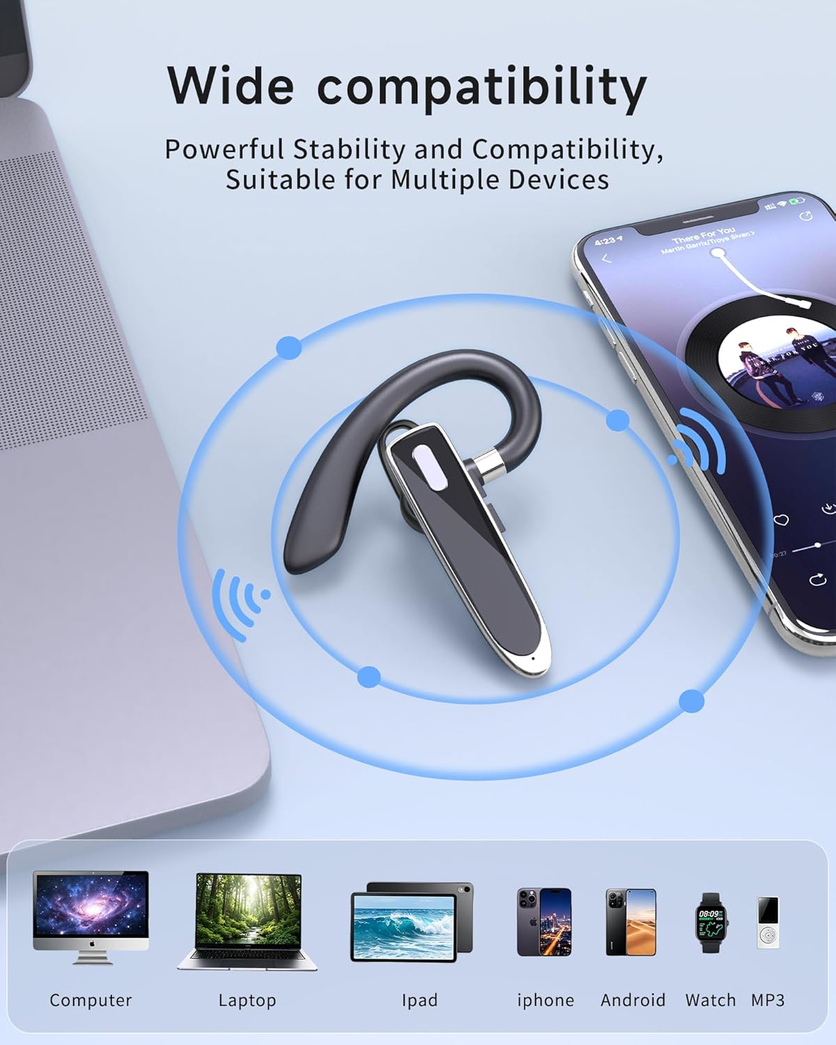 Thumbnail 4 de EUQQ In-Ear Wireless Headset 530-2: Solid everyday Bluetooth for calls and music