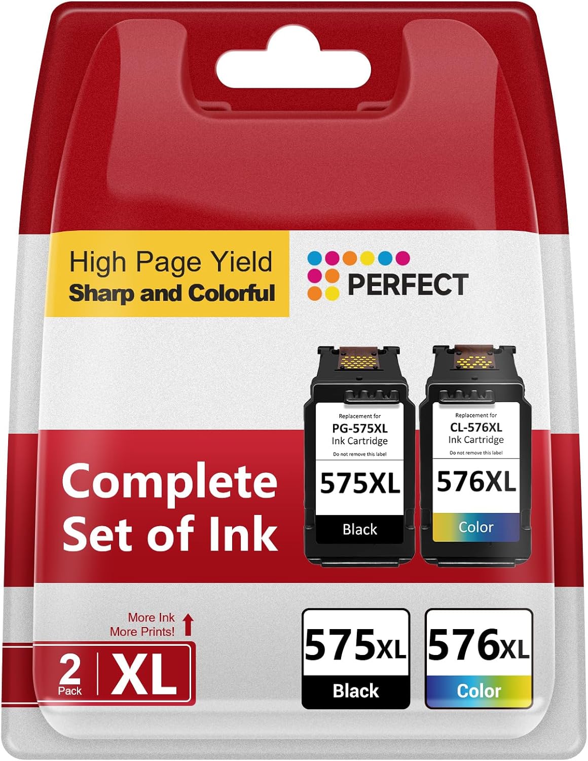 Economink Compatible Canon 575 576 XL Ink Cartridges — High Yield 🖨️