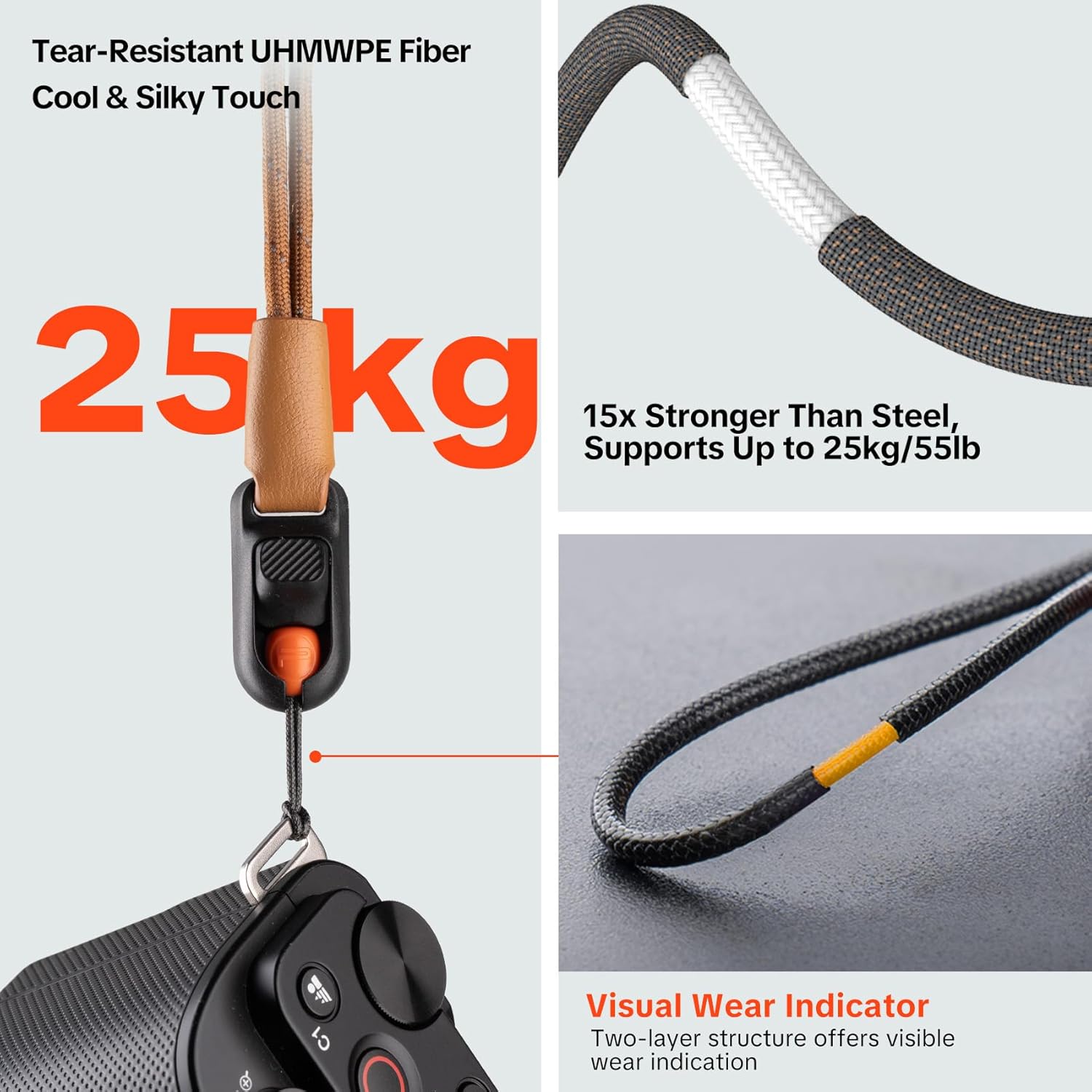 Thumbnail 3 de PGYTECH Cinturino per fotocamera Slim Vintage in pelle ECCO, con sgancio rapido e regolazione a una mano