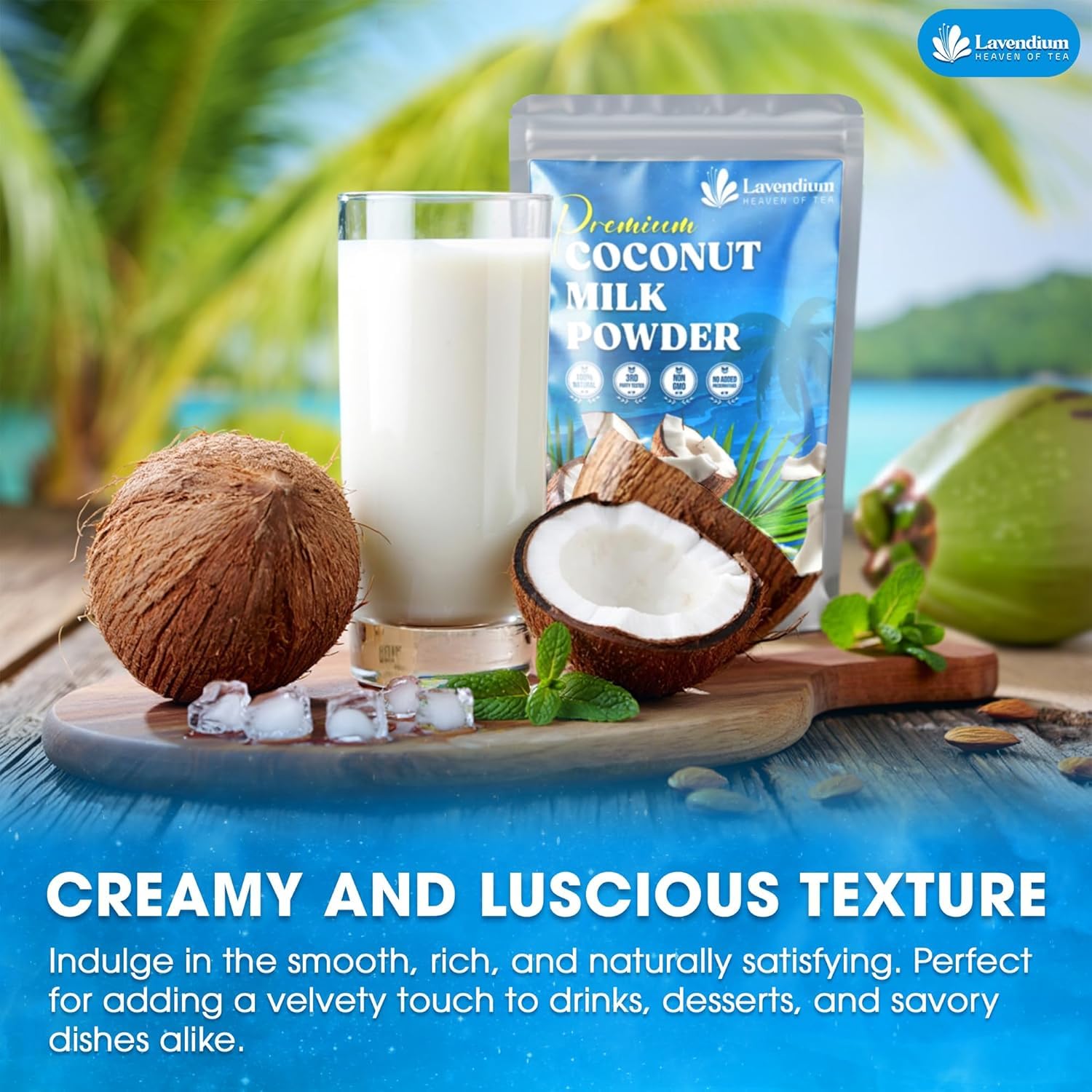 Detalle de Lavendium Coconut Milk Powder 40 oz
