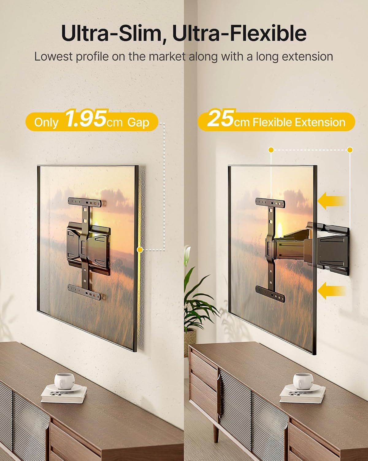 Detalle 2 de monTEK 0.77" Ultra Slim TV Wall Bracket 65kg
