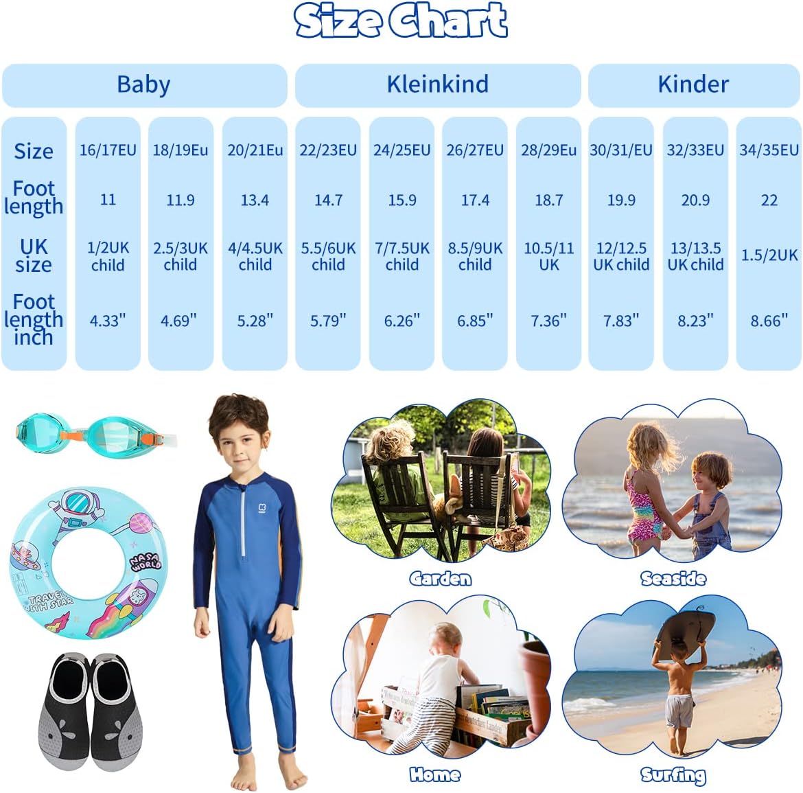 Thumbnail 5 de WateLves Kinder-Badeschuhe/Wasserschuhe in Barfuß-Optik – rutschfest, schnell trocknend für Pool & Strand