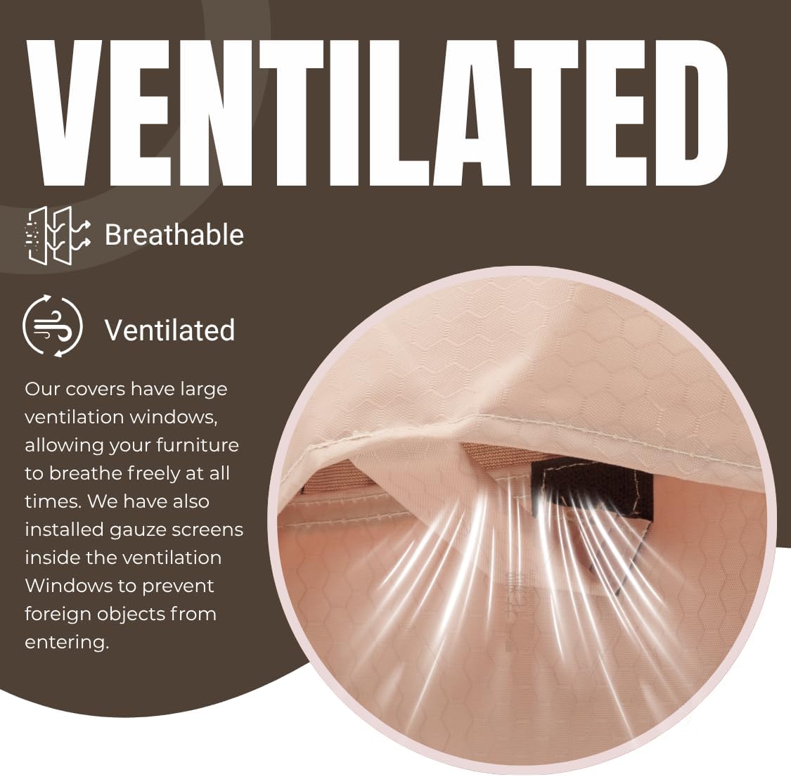 Detalle 2 de ONENESS Patio Furniture Set Cover, 74 x 47 x 29 in.