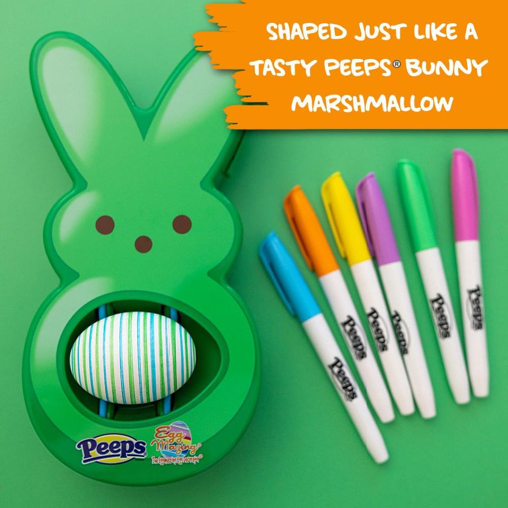 Detalle 2 de Eggmazing Egg Decorator Peeps Bunny 6 markers