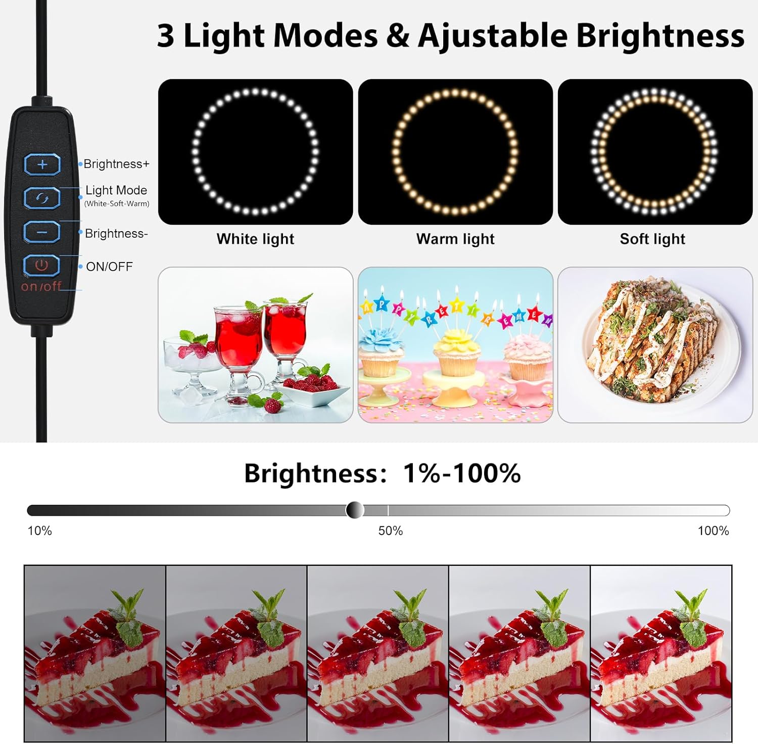 Thumbnail 5 de Studio Photo Portable 40x40 cm avec 120 LED et 6 fonds PVC pour photo de produits