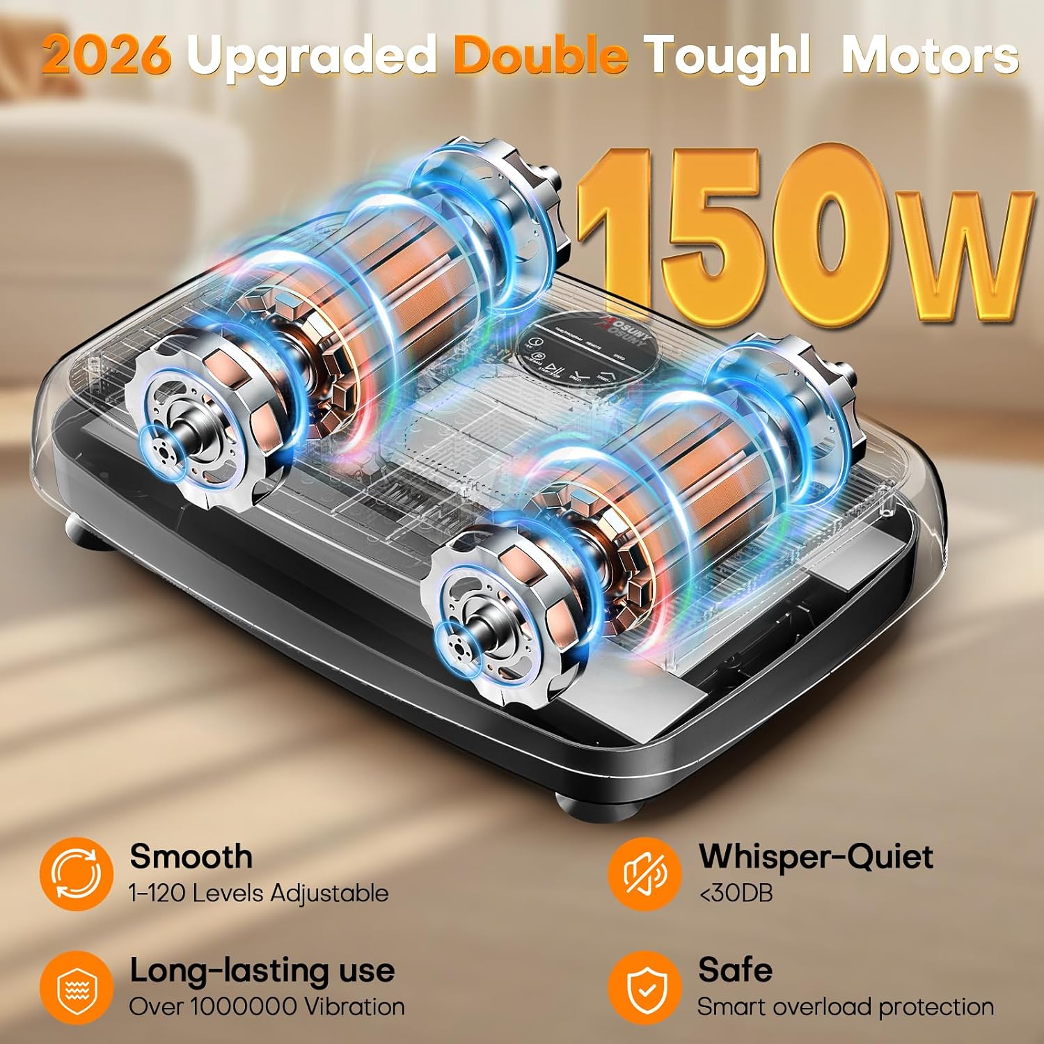 Detalle 2 de MOSUNY 2026 Vibration Plate 204 kg capacity