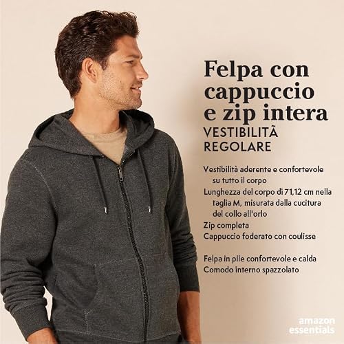 Thumbnail 1 de Amazon Essentials Felpa con cappuccio in pile e zip intera, oro, XS