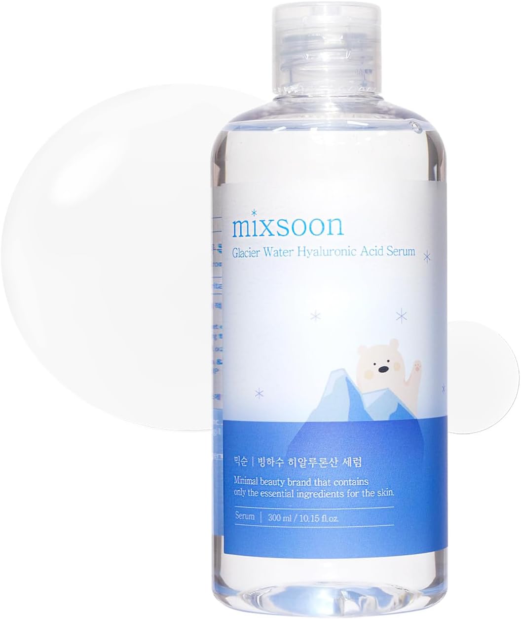 Detalle de Mixsoon Siero all'Acido Ialuronico con Acqua Glacier 300 ml – Booster di Idratazione Non Grassa