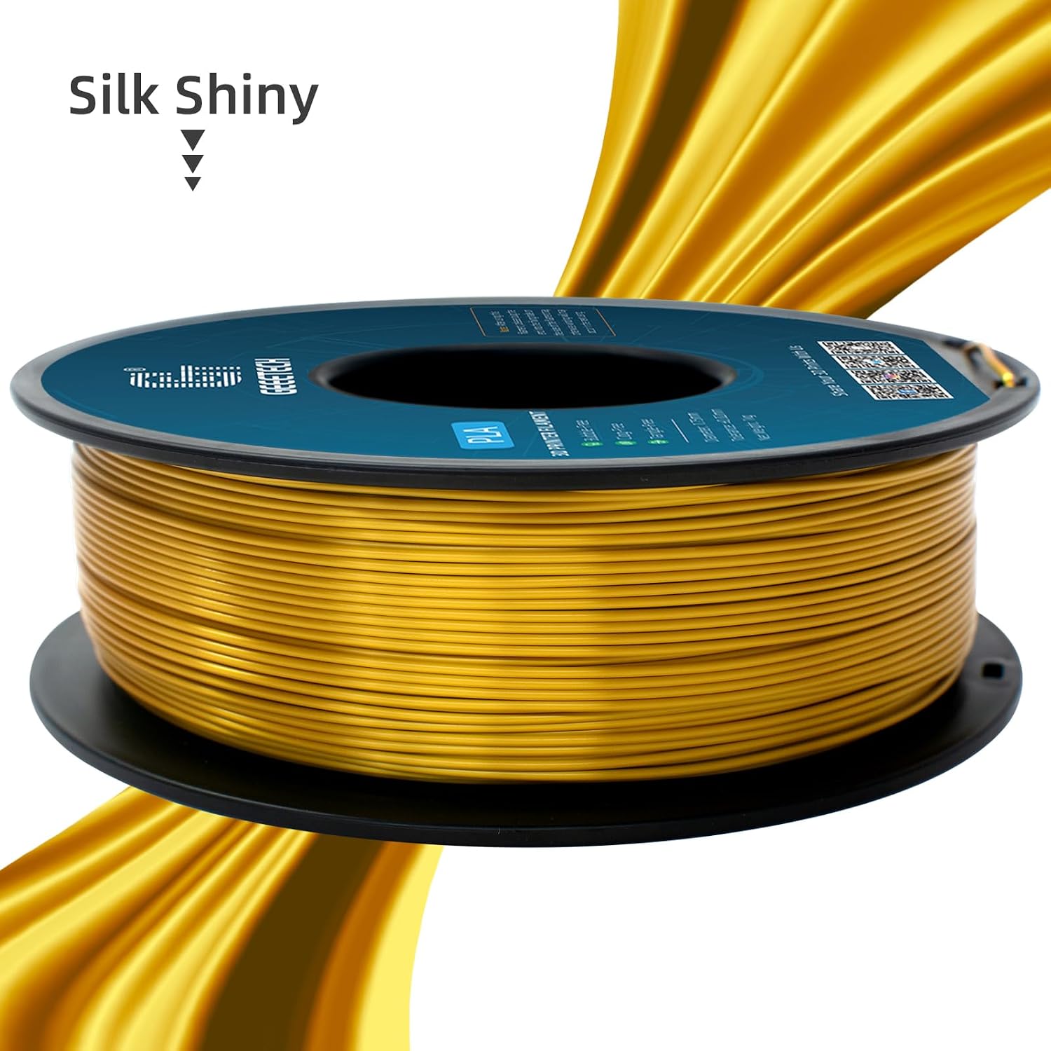 Detalle de GEEETECH PLA Filament Silk Gold 1,75 mm