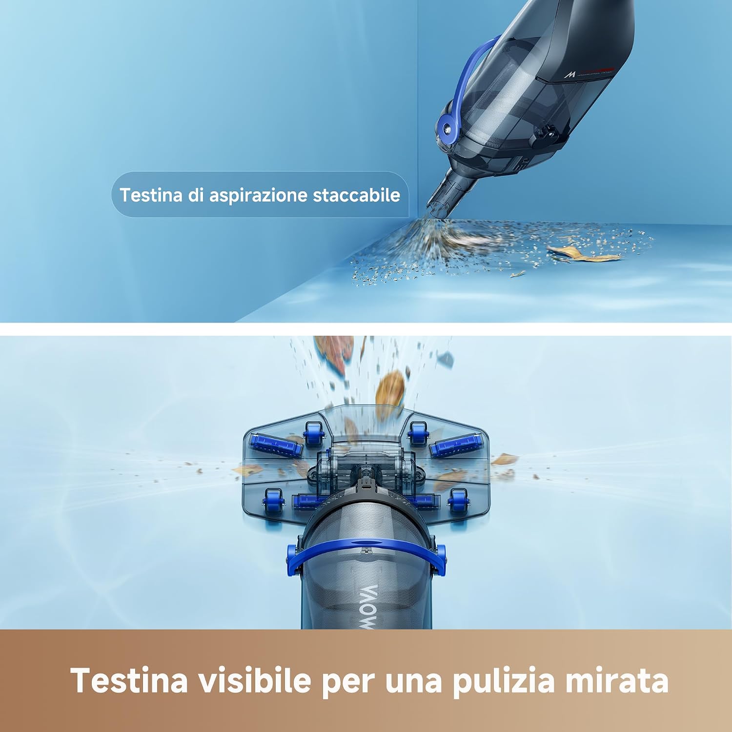 Detalle de MOV A Handler V10: Aspiratore per Piscine, pulizia continua con autonomia fino a 60 minuti