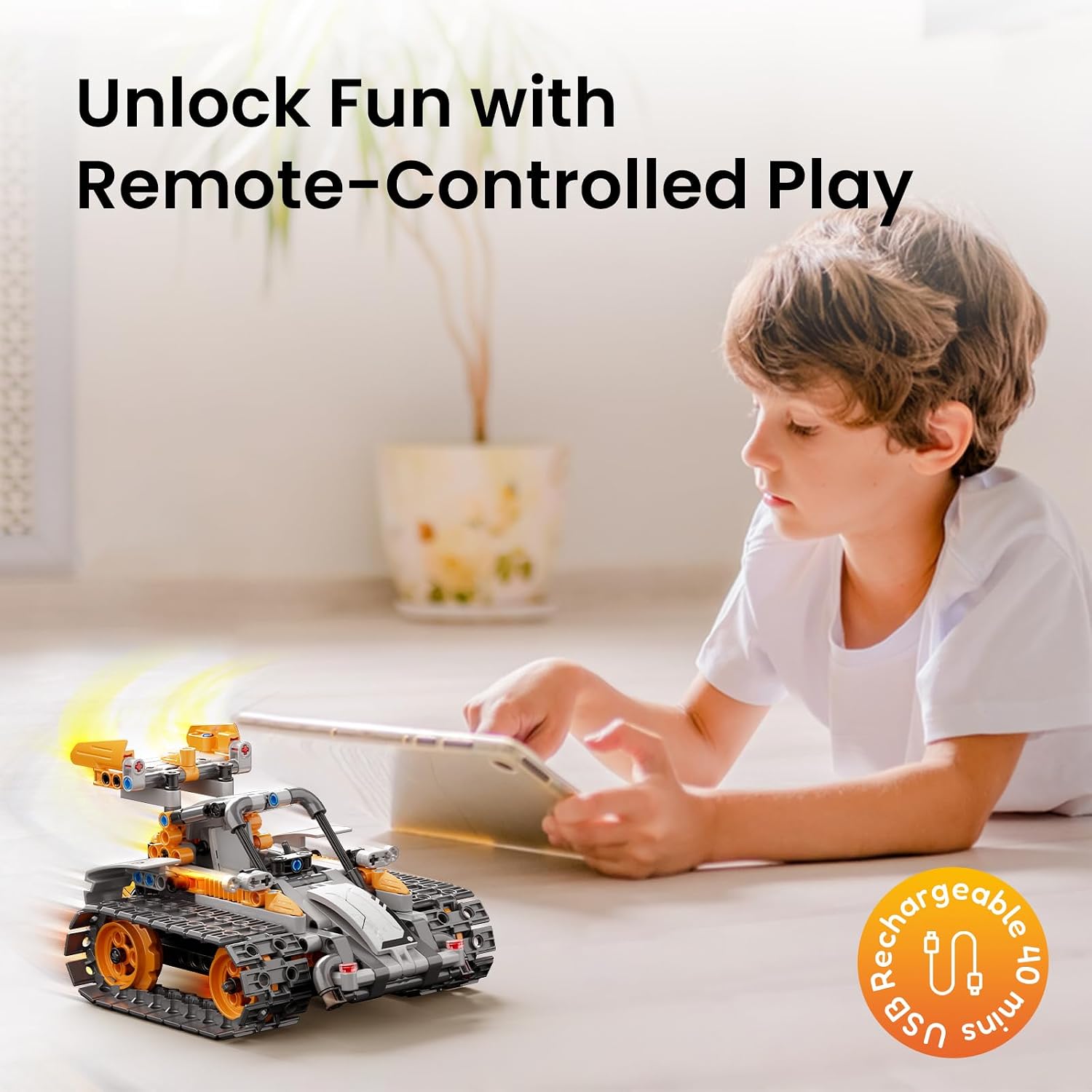 Thumbnail 3 de Sillbird 5-in-1 STEM Robot Building Kit for Ages 8–13: Remote & App‑Controlled Programmable Engineering Robot with 488 Pieces