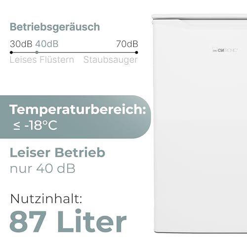 Thumbnail 6 de Clatronic Gefrierschrank klein GS 102 weiß – 87 L, 85 cm, leise, Energieklasse C