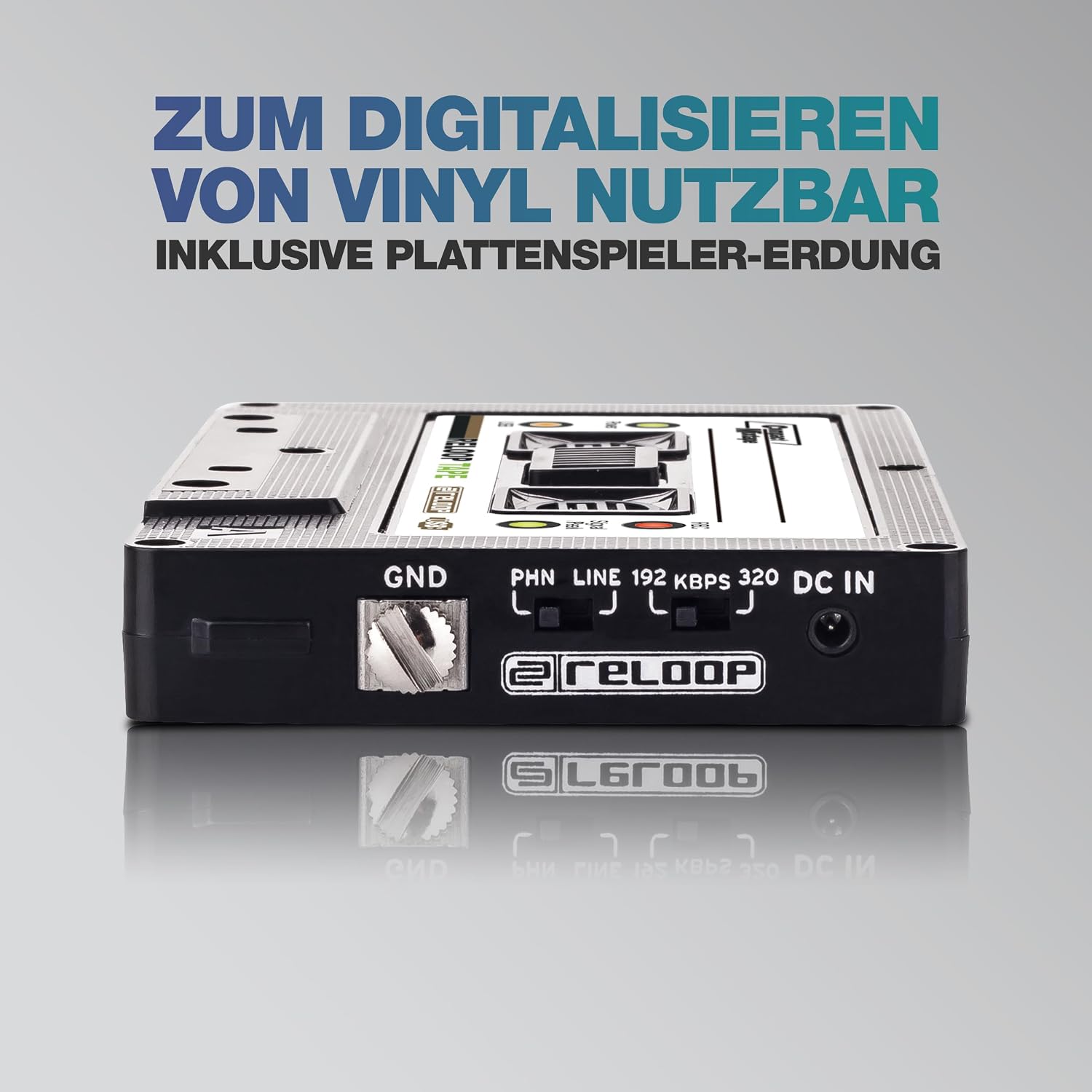 Thumbnail 2 de Reloop AMS-TAPE retro USB-recorder voor mixsets en vinyl, MP3-opname