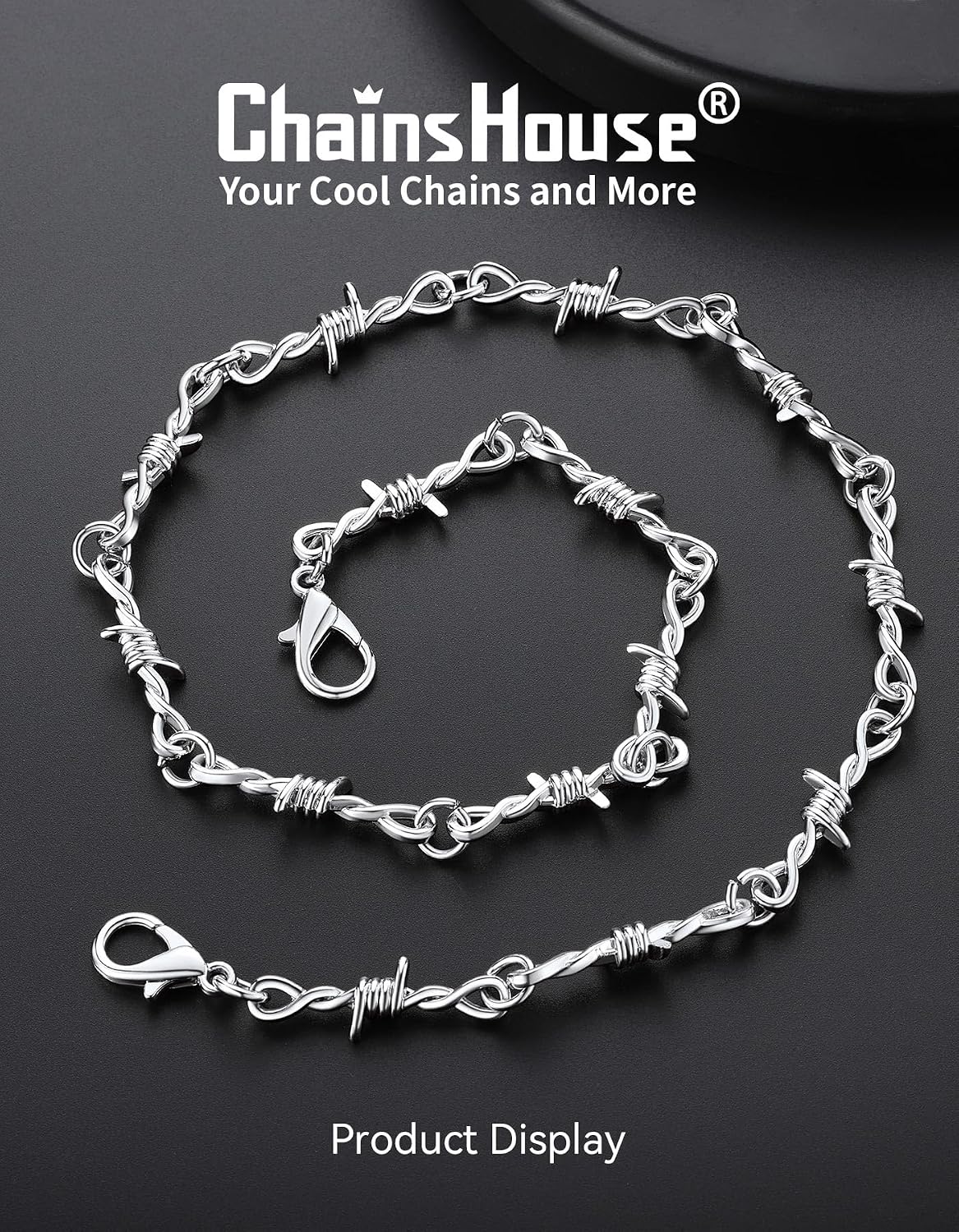 Detalle 2 de ChainsHouse Collier Chaine d'Épine 46-56 cm