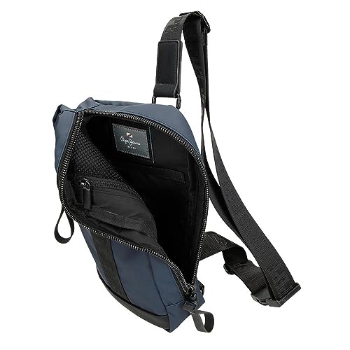 Detalle 2 de Pepe Jeans Hoxton Bandolera azul 14x25x6 cms