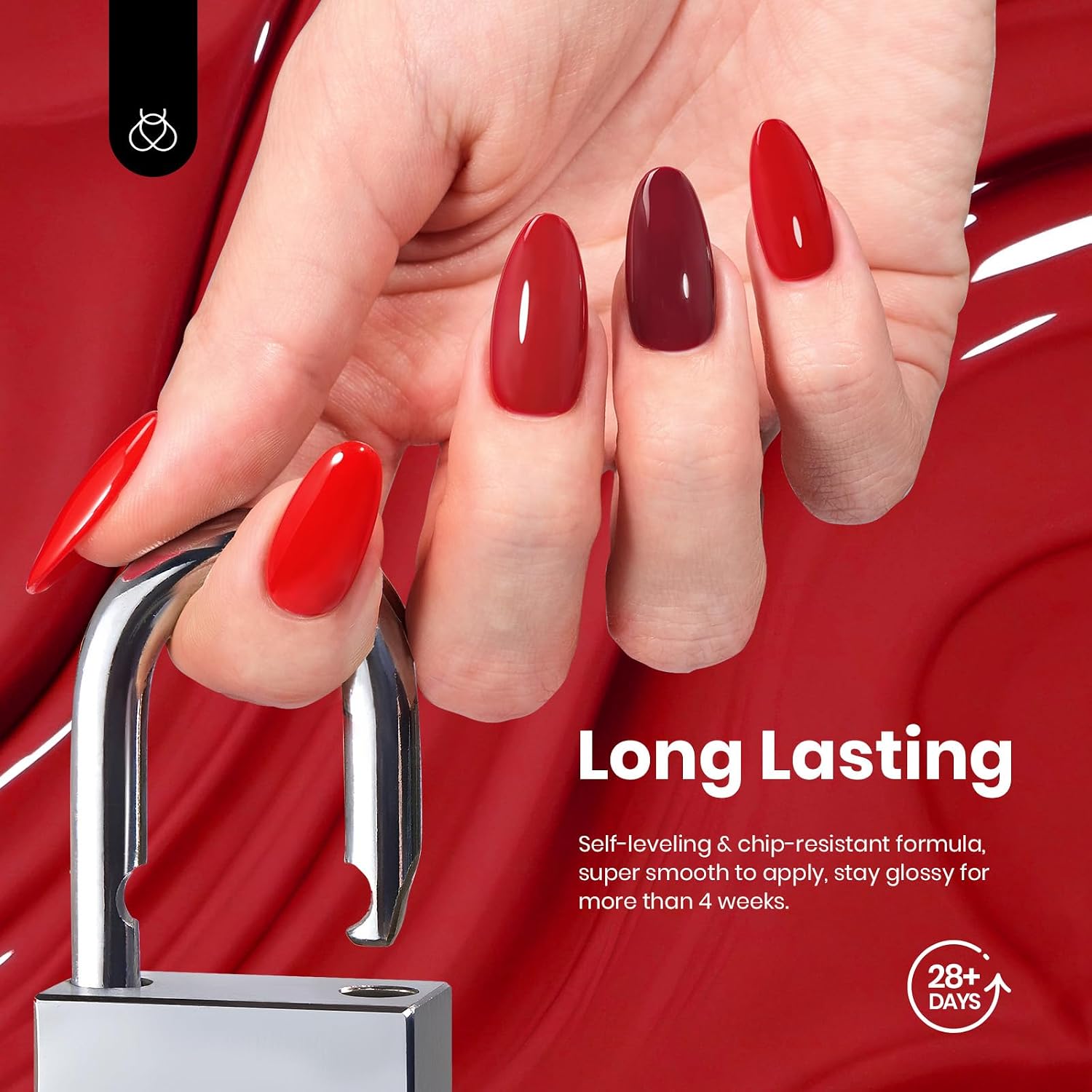 Detalle 2 de Beetles Red Gel Nail Polish Set 15ML 6 Colors 💅