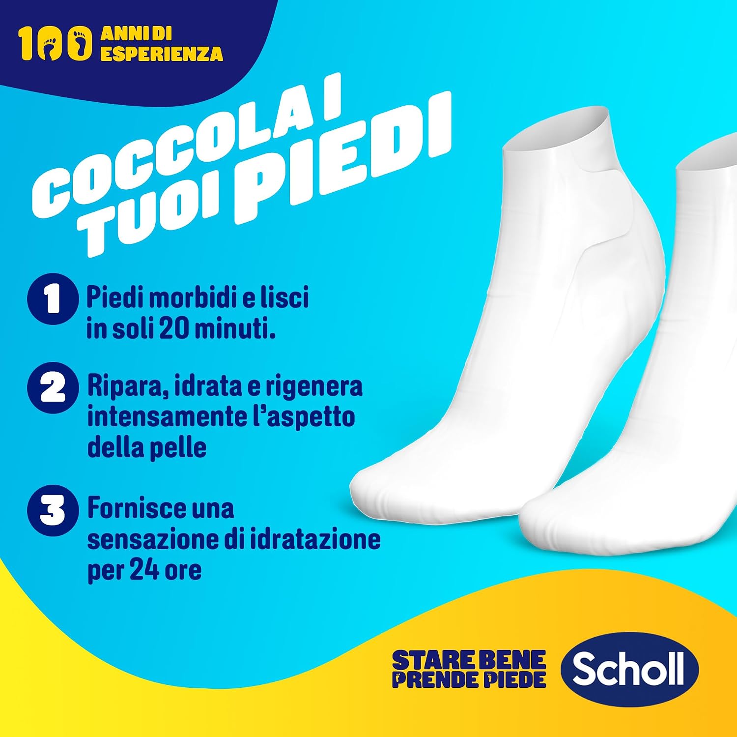 Thumbnail 2 de Dr. Scholl's Maschera Piedi con olio di macadamia 4 paia 🦶