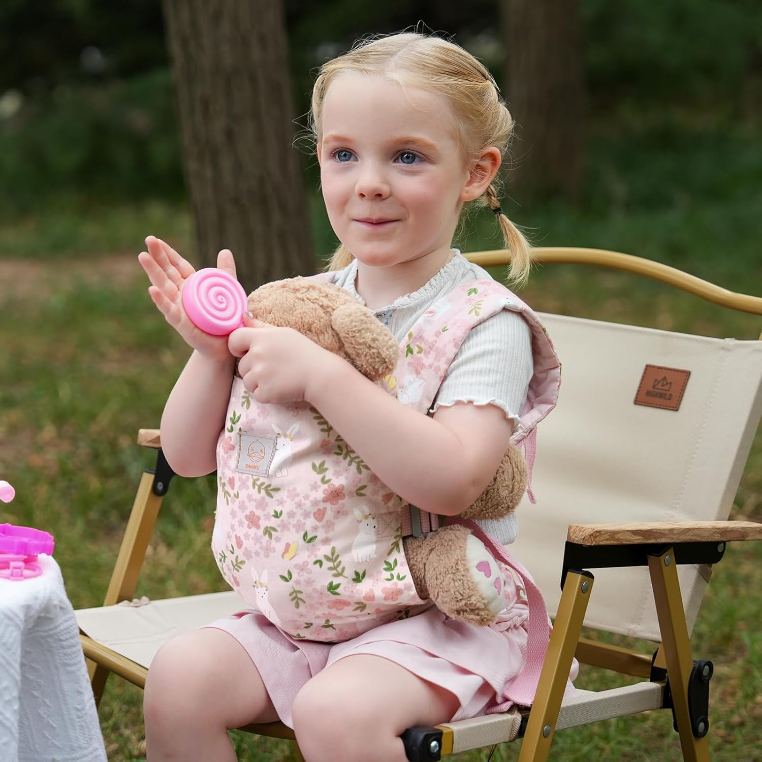 Detalle de GAGAKU Porte-bébé pour poupées : portage doux et polyvalent pour petites joueuses