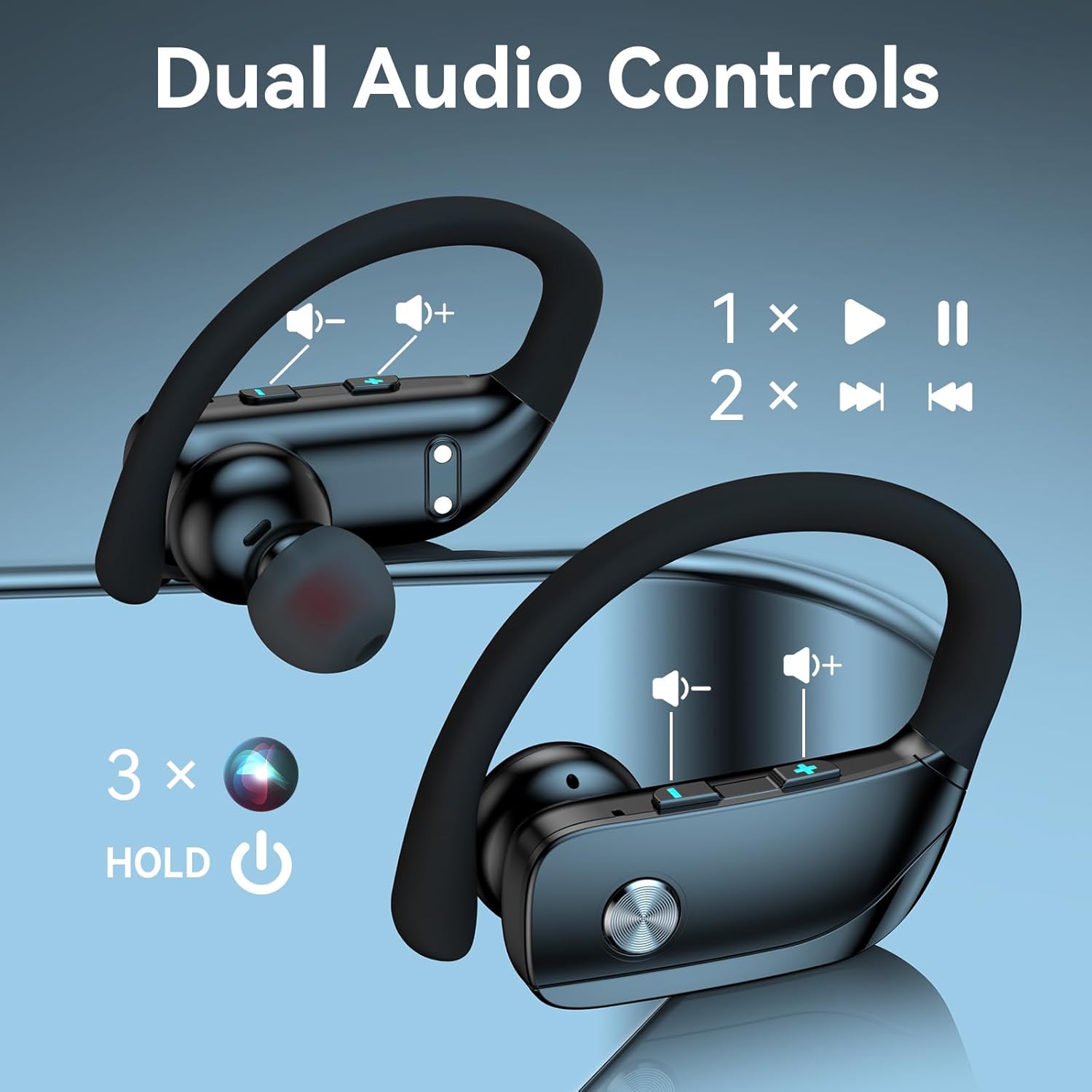 Detalle 2 de bmani Ear Buds Bluetooth Earbuds with 80H playtime ⚡