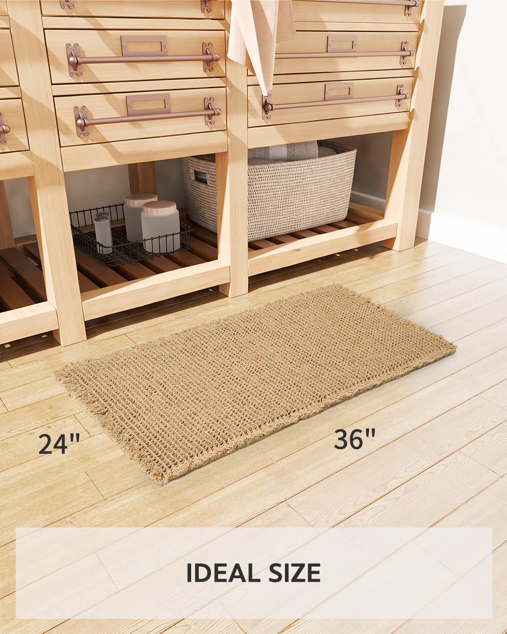 Detalle 2 de tchdio Waffle Bath Mat 24" x 36"