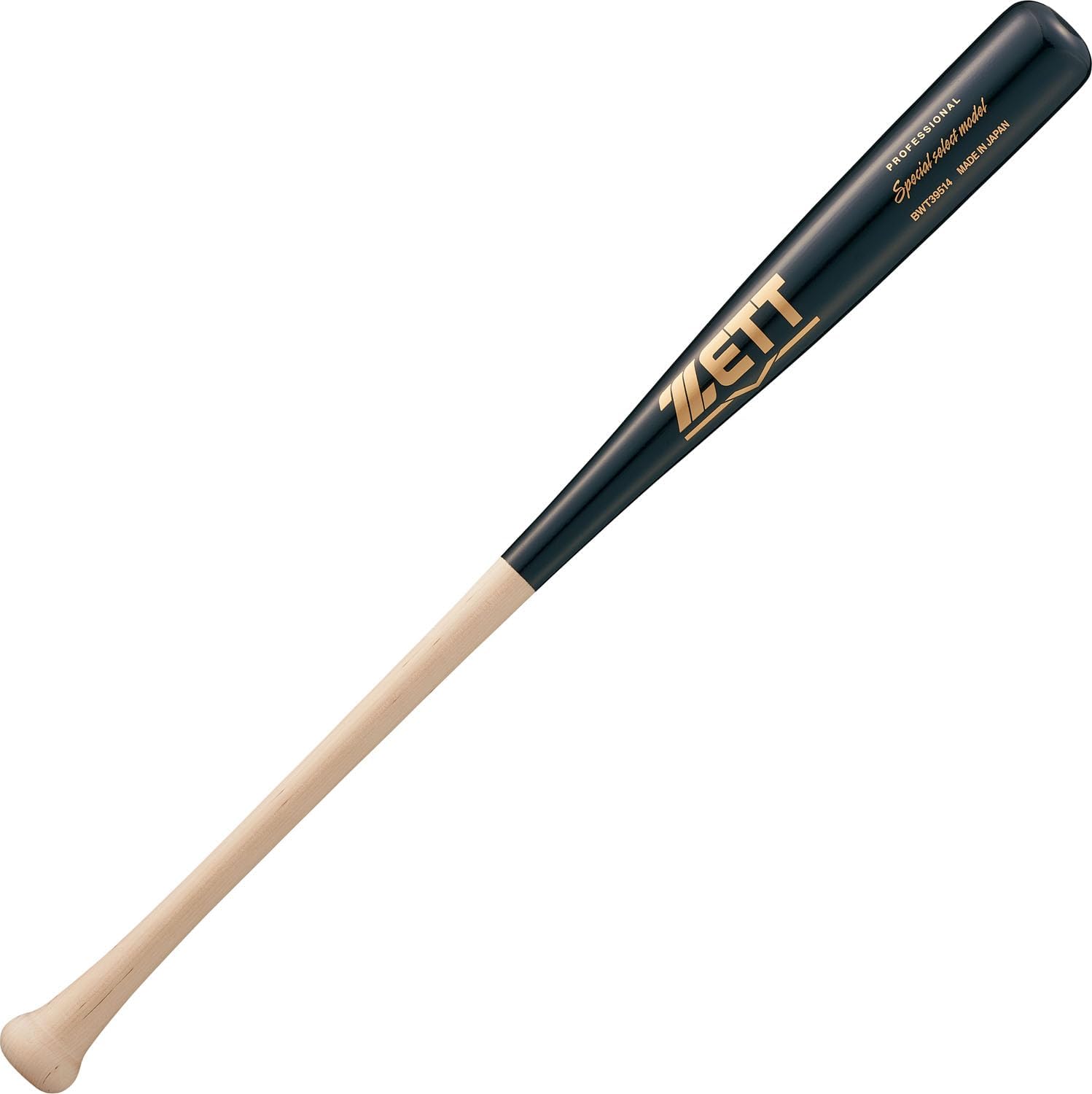 Detalle de ゼット BWT39514 軟式野球用木製バット 84cm・760g平均 北海道産ダケカンバ