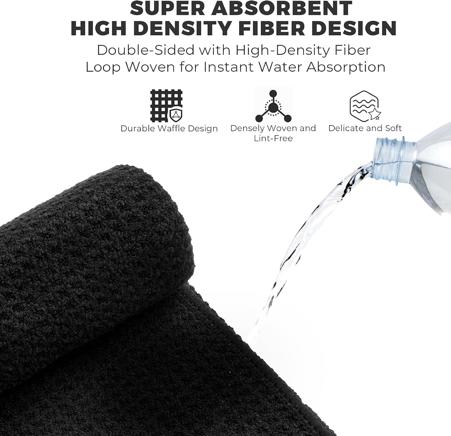 Detalle de Mile High Life Microfibre Golf Towels, 16" x 16