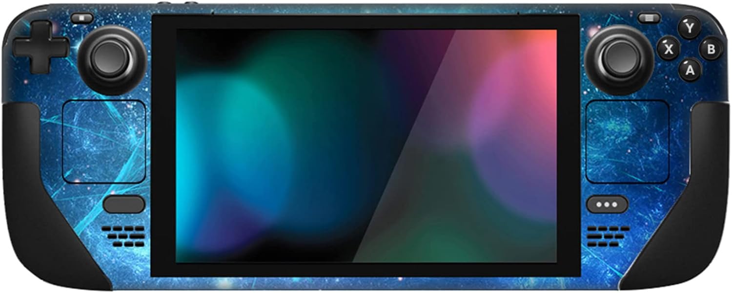 Detalle de PlayVital Full Set Skin for Steam Deck (LCD) / OLED — Blue Nebula