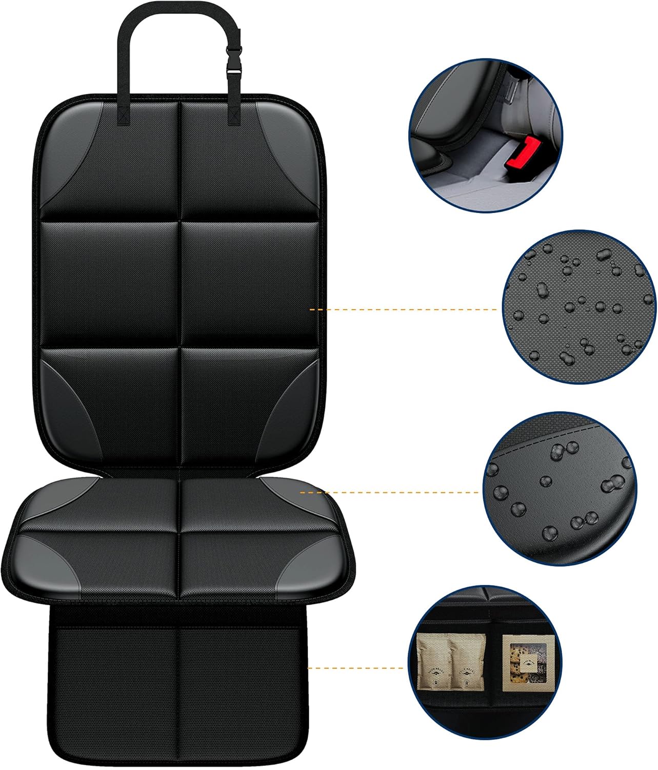 Thumbnail 1 de MHO+All Kindersitzunterlage – 2 Stück ISOFIX-kompatible Sitzunterlage für Textil- und Ledersitze