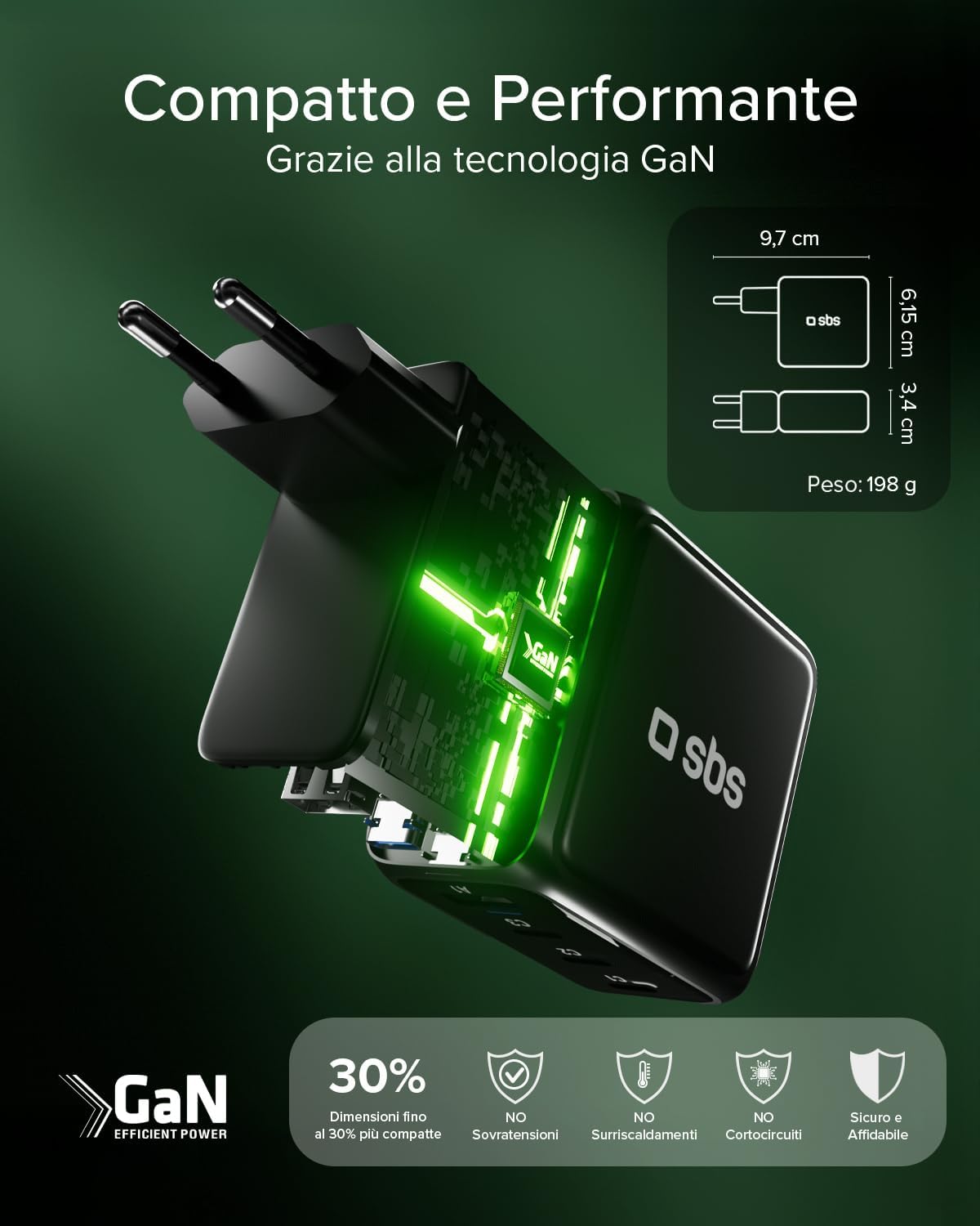 Thumbnail 6 de SBS SBS Pulse Power 100W USB-C GaN