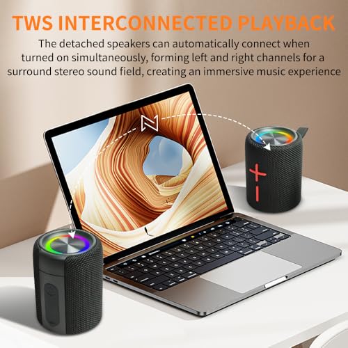 Detalle 1 de 2 in 1 Magnetic Dual Splittable Bluetooth Speaker
