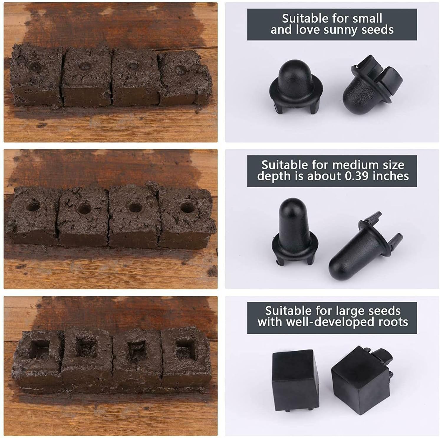 Thumbnail 6 de Transplant Manual Soil Block Maker, 2-Inch Stainless Steel Quad Blocker